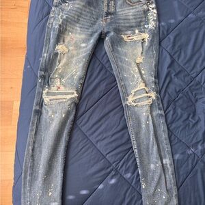 Mens Amiri Blue Jeans